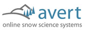 Logo of Avert Online Snow Science Systems.